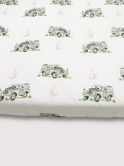 Land Rover cotbed sheet (organic cotton)