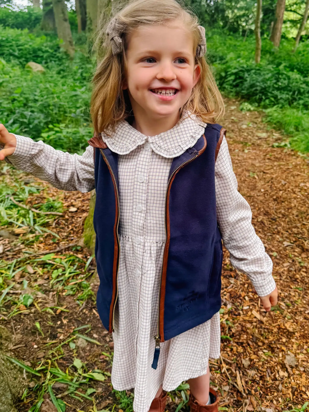 Mini Fleece Gilet - Navy Blue (3 months - 5)