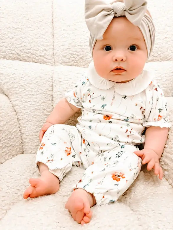 Wildflower playsuit (GOTS organic cotton)