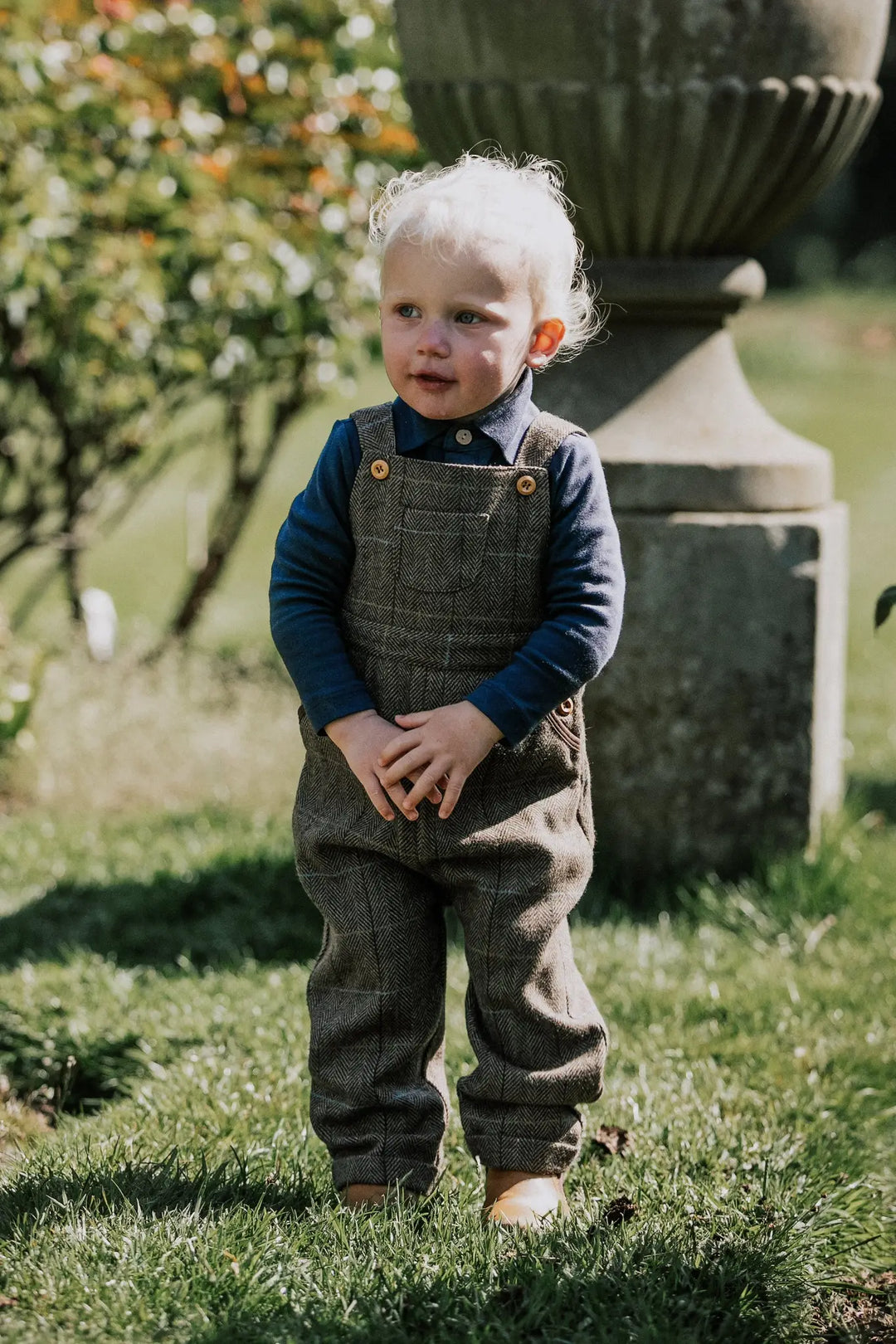Heritage tweed dungarees