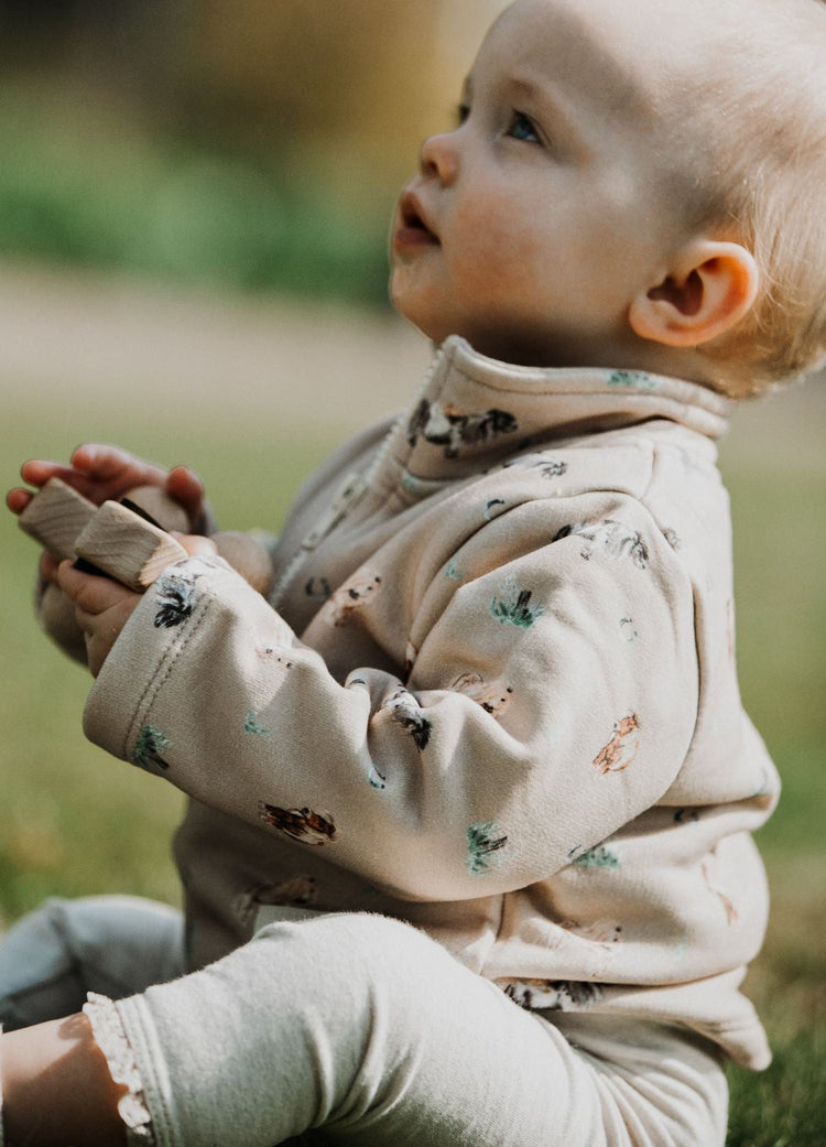 Pony organic cotton half zip sweatshirt (3 months - 5 years)