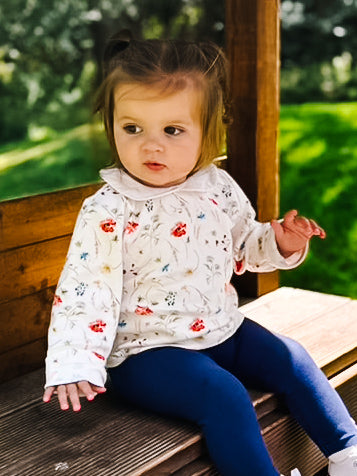 Wildflower Top with picot collar