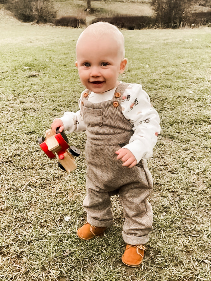 Vintage tractor long sleeve t-shirt (3 months - 3 yrs)