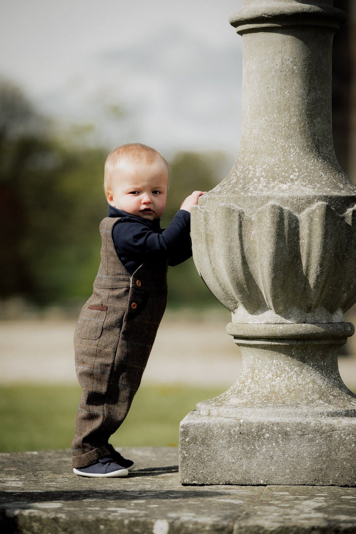 Heritage tweed dungarees