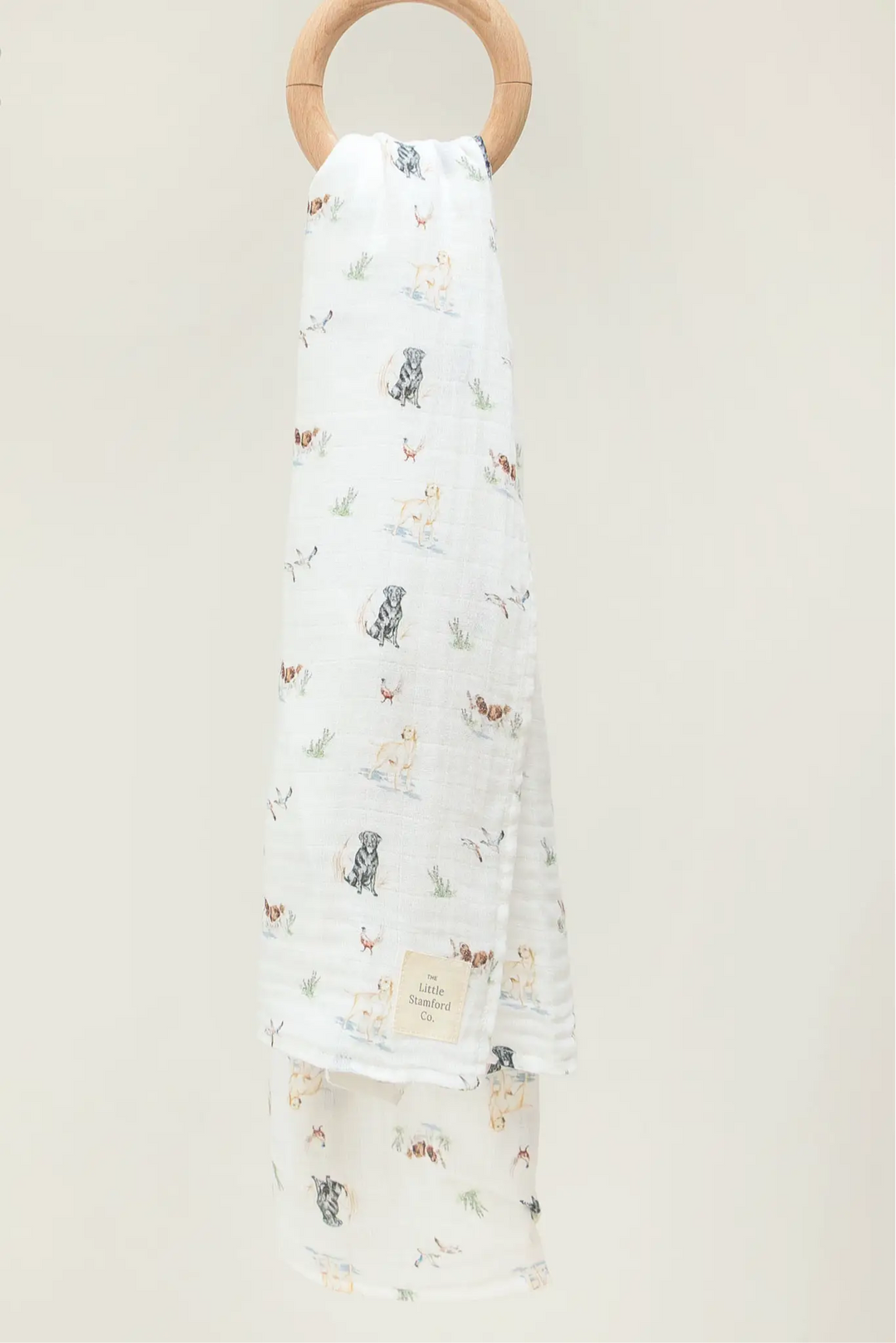 Dog Muslin Swaddle Blanket