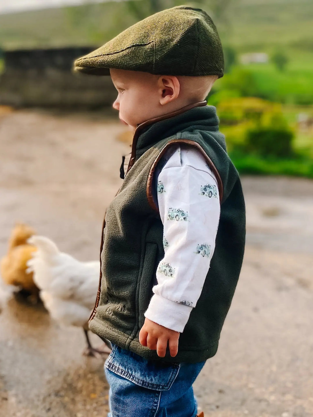 Mini Fleece Gilet - Forest Green (3 months - 5)