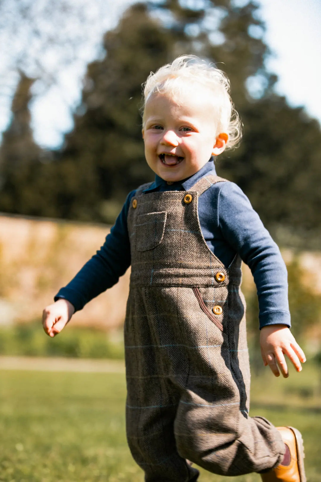 Heritage tweed dungarees