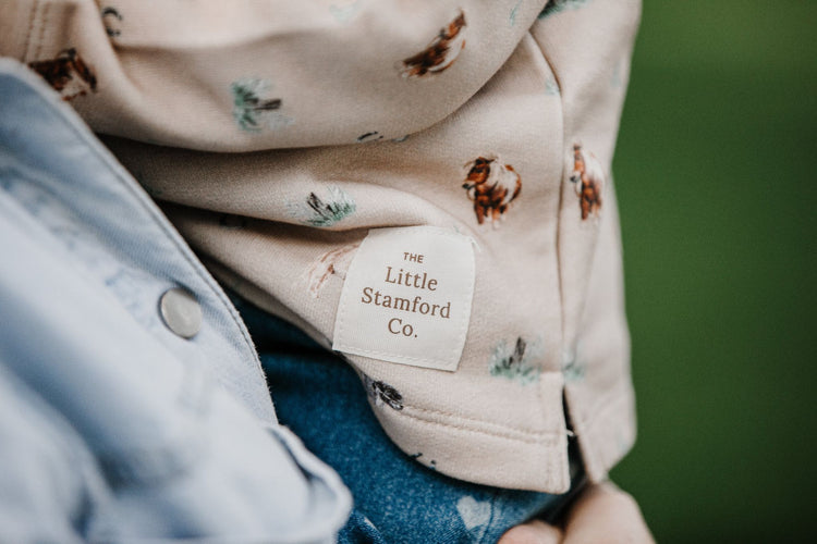 Pony organic cotton half zip sweatshirt (3 months - 5 years)