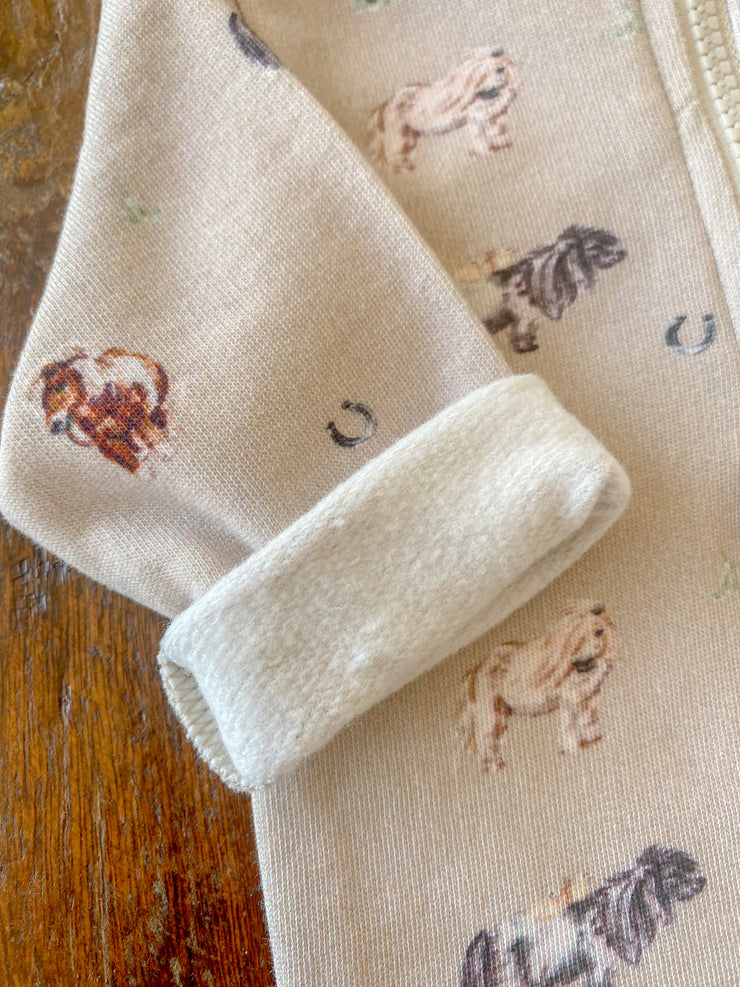 Pony organic cotton half zip sweatshirt (3 months - 5 years)
