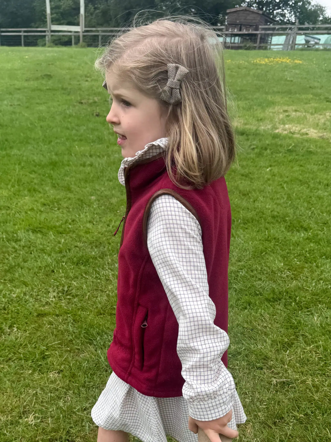 Mini Fleece Gilet - Port (3 months - 5)