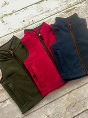 Mini Fleece Gilet - Forest Green