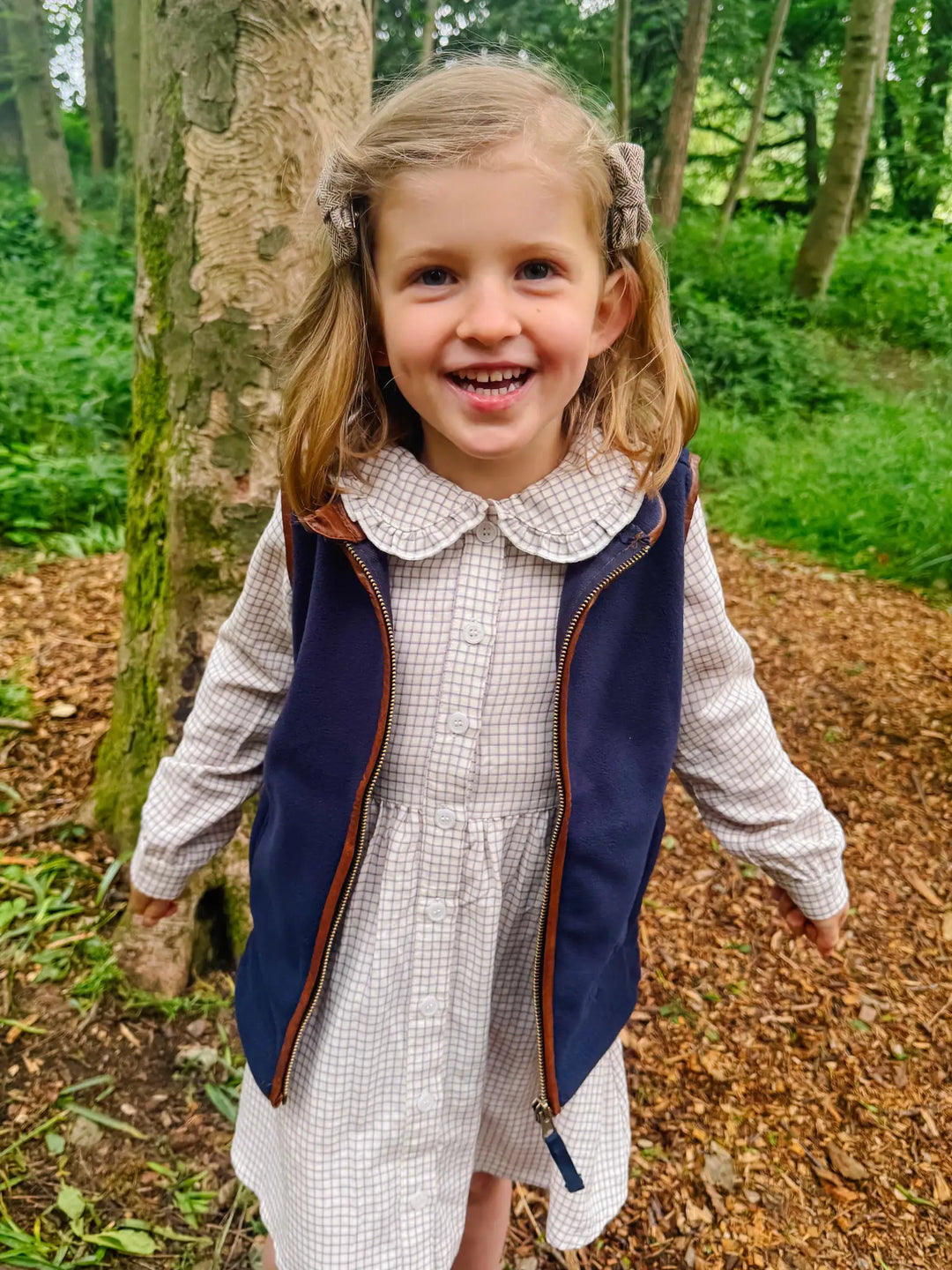 Mini Fleece Gilet - Navy Blue (3 months - 5)