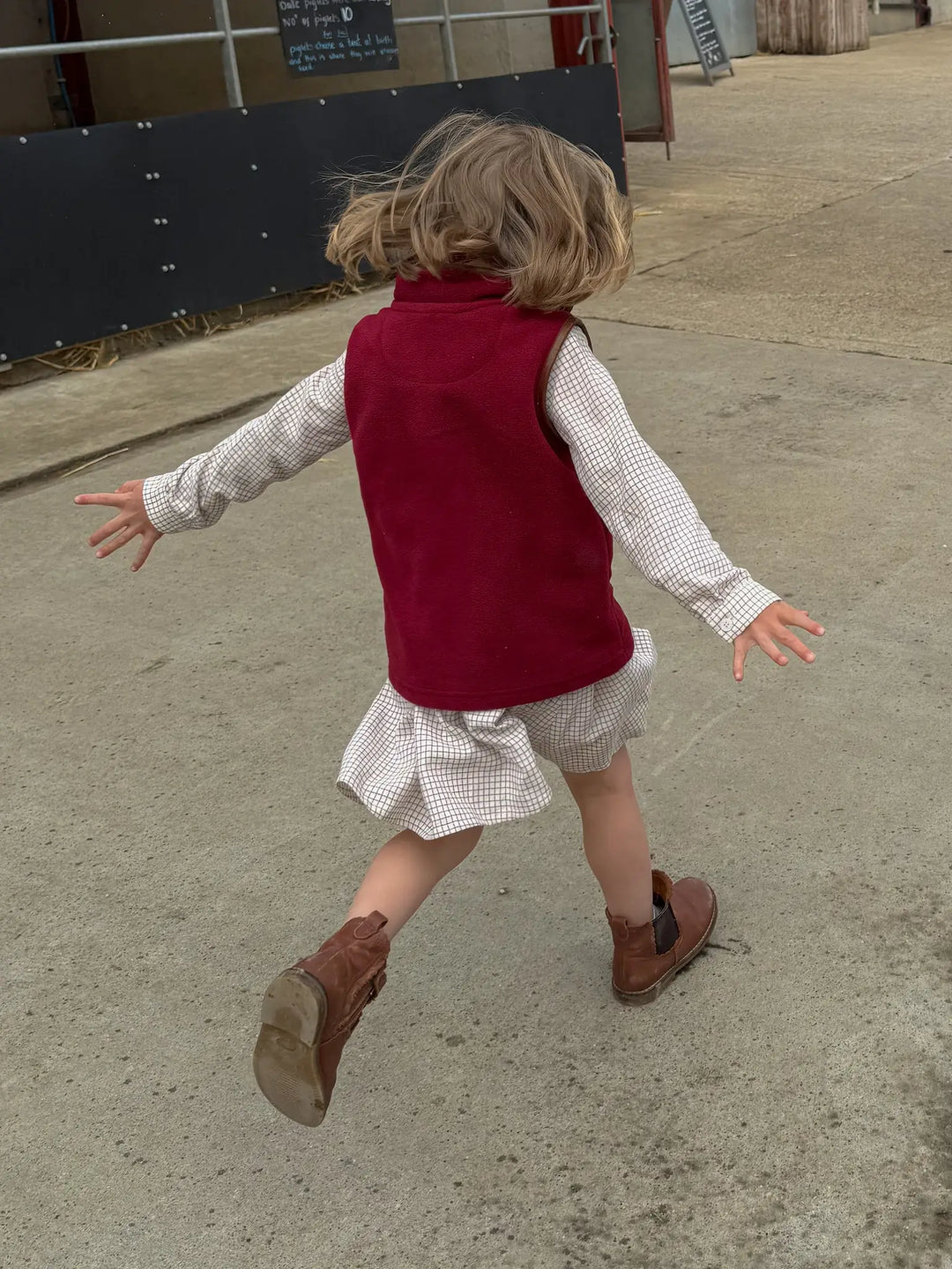 Mini Fleece Gilet - Port (3 months - 5)