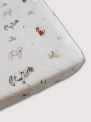 Shetland Pony cotbed sheet (organic cotton)