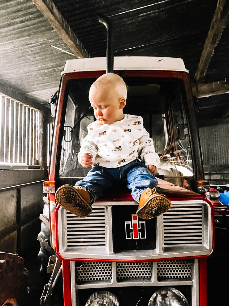 Vintage tractor long sleeve t-shirt (3 months - 3 yrs)