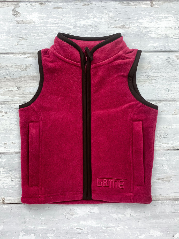 Mini Fleece Gilet - Rose