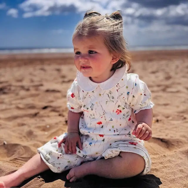 Wildflower playsuit (GOTS organic cotton)