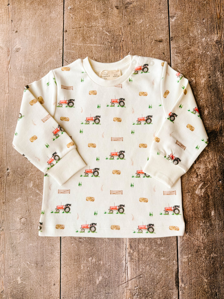 Vintage tractor long sleeve t-shirt (3 months - 3 yrs)