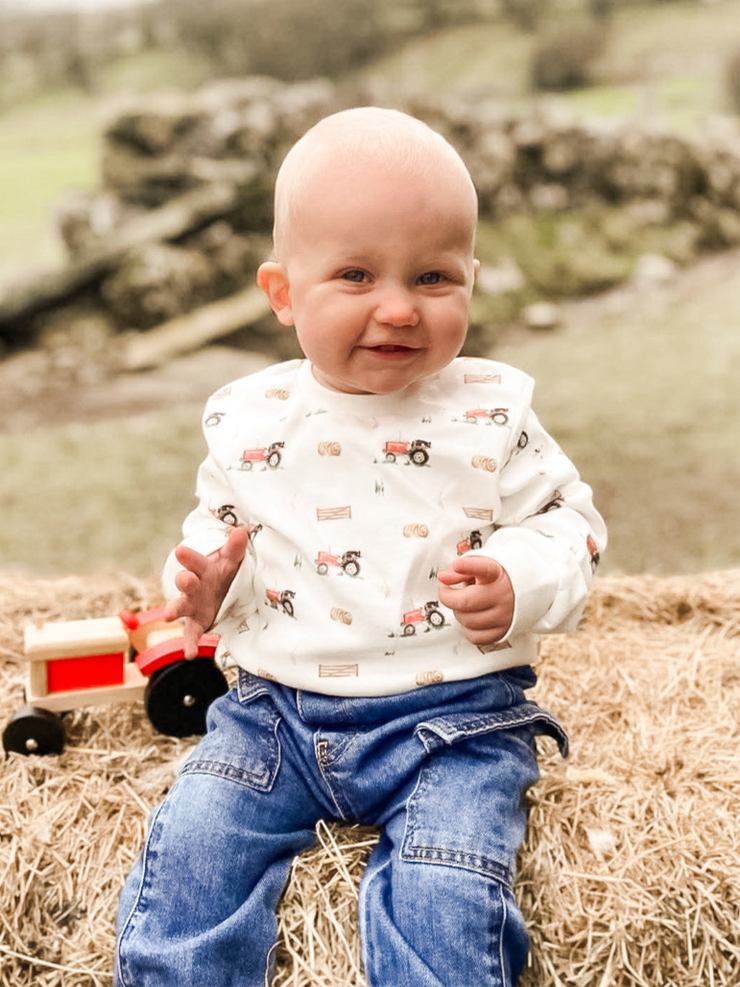 Vintage tractor long sleeve t-shirt (3 months - 3 yrs)
