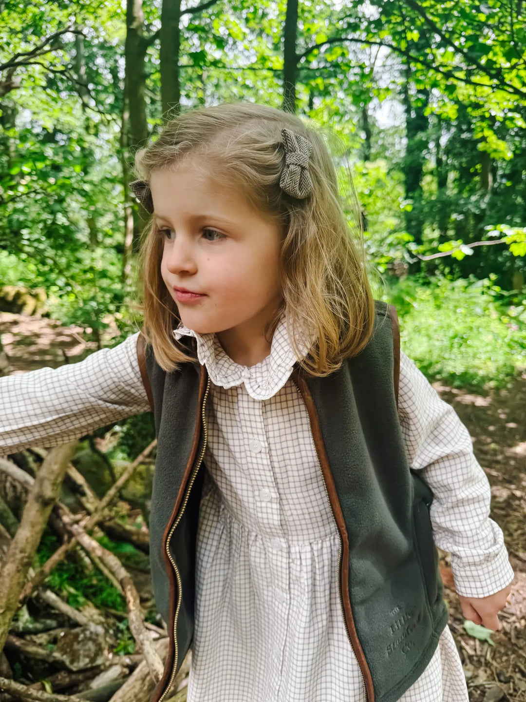 Mini Fleece Gilet - Forest Green (3 months - 5)