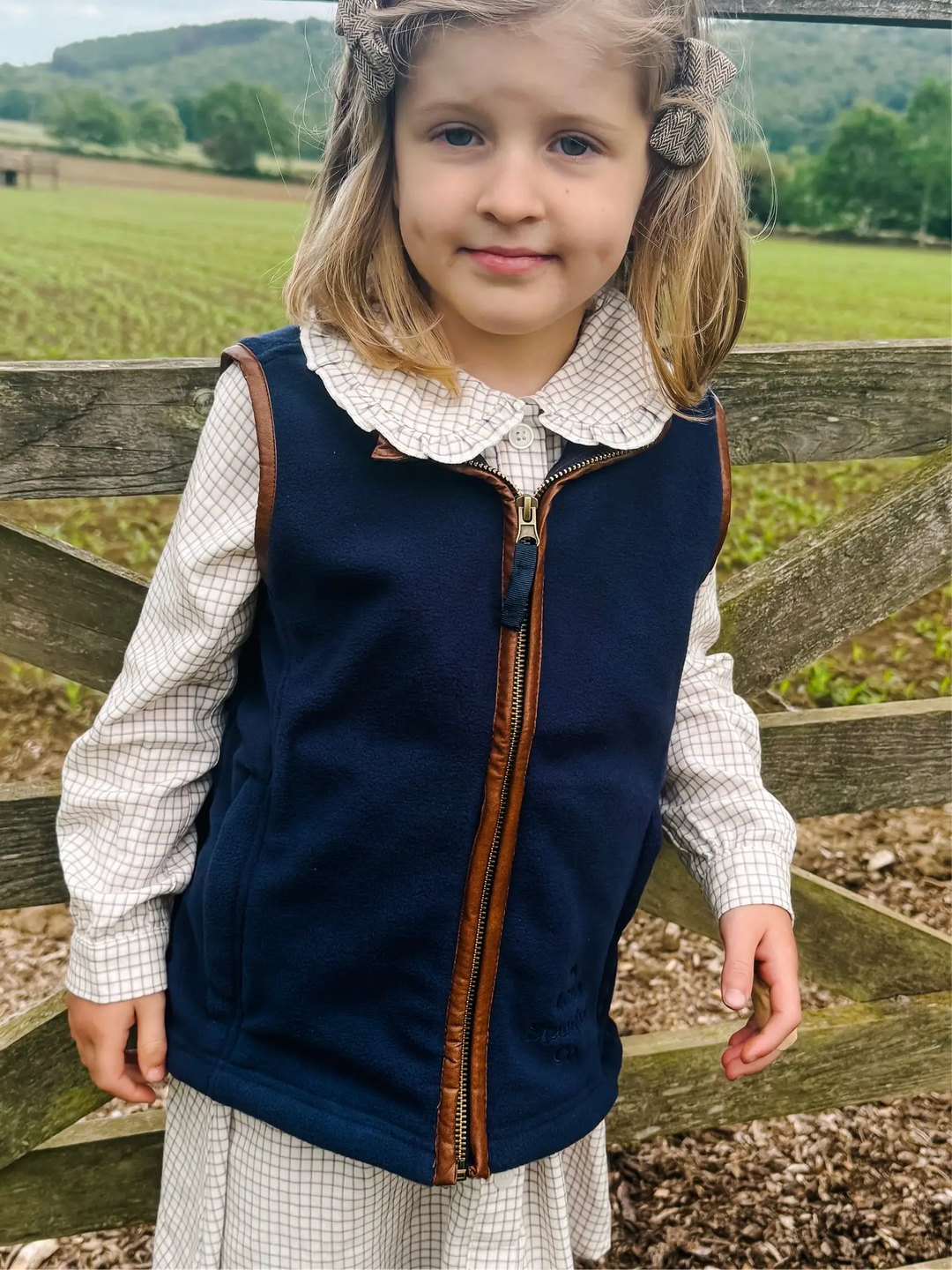 Mini Fleece Gilet - Navy Blue (3 months - 5)