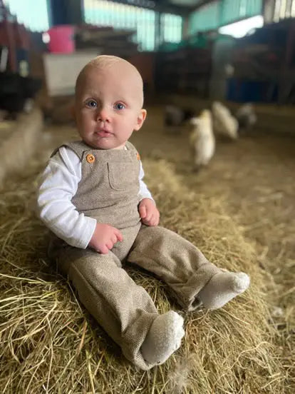 Tweed Dungarees (3 months - 5 years)