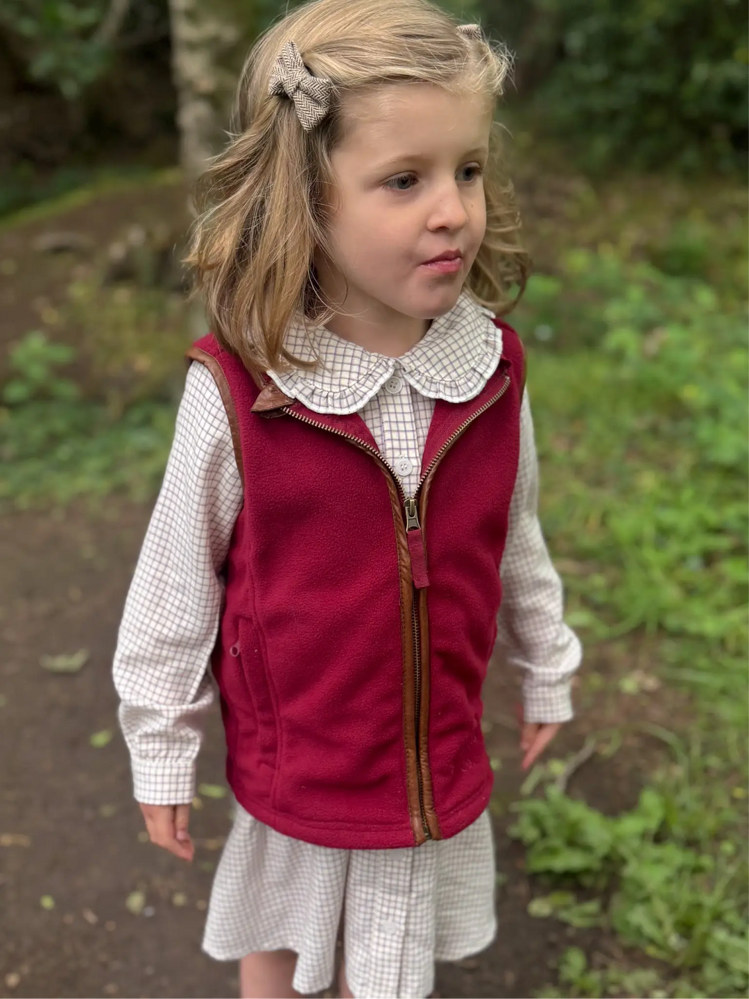 Mini Fleece Gilet - Port (3 months - 5)
