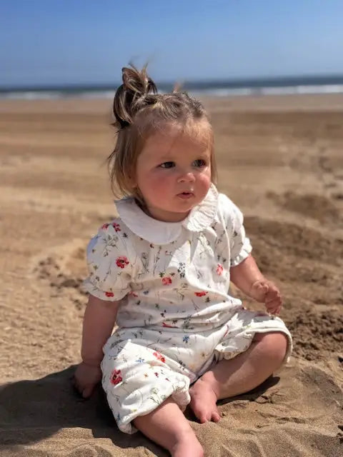 Wildflower playsuit (GOTS organic cotton)