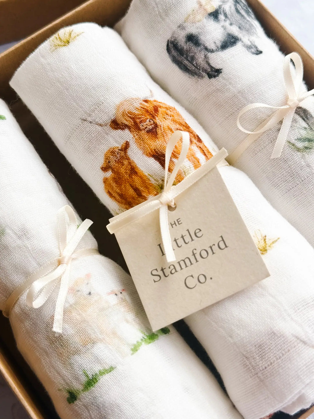 Muslin Gift Set (mix &amp; match 3 in box) - FREE gift box
