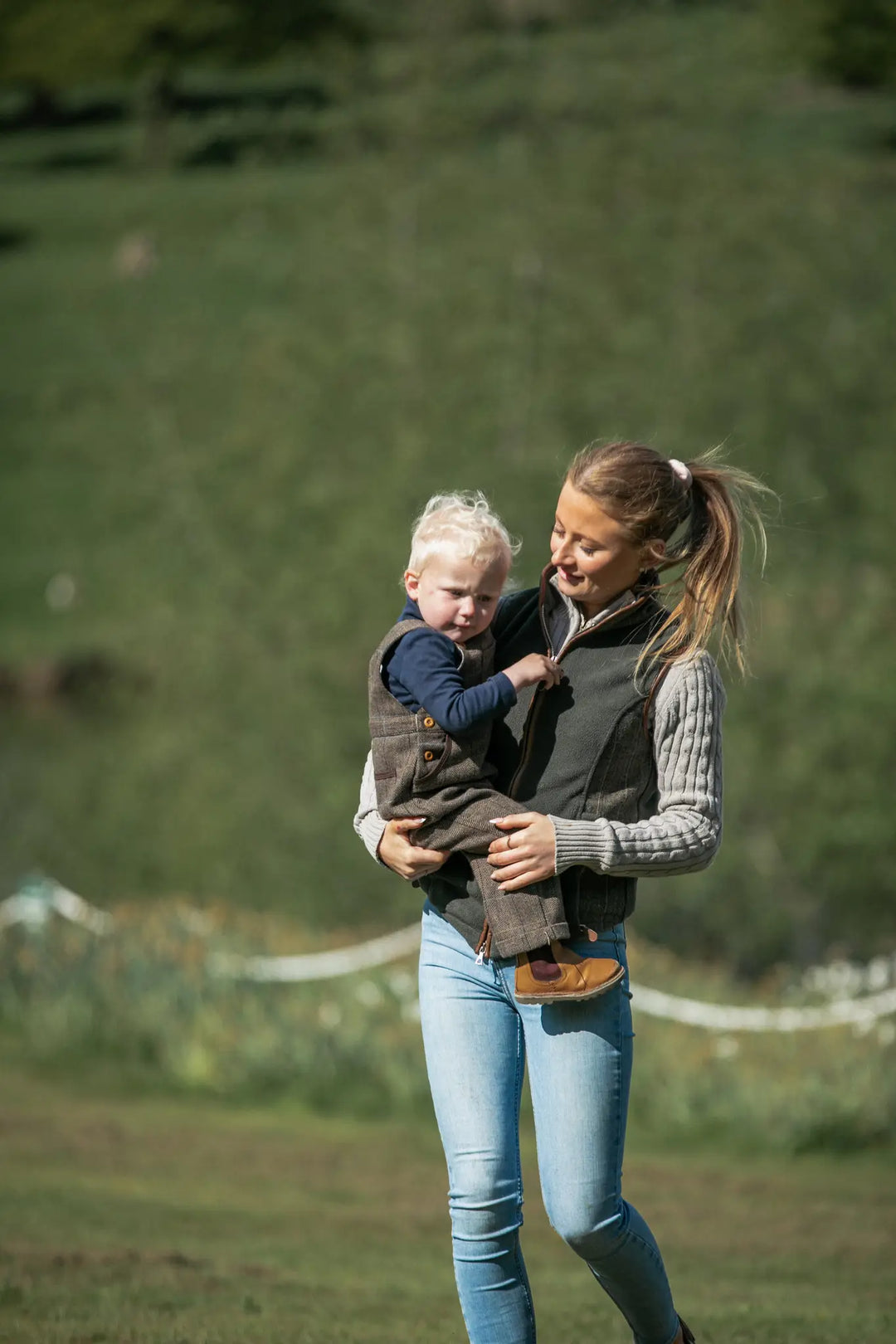 Heritage tweed dungarees