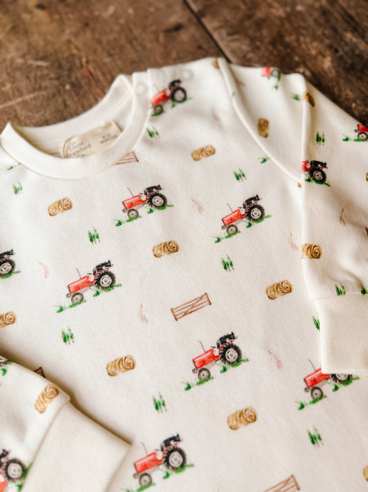 Vintage tractor long sleeve t-shirt (3 months - 3 yrs)