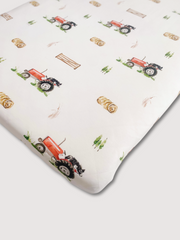 Tractor cotbed sheet (organic cotton)