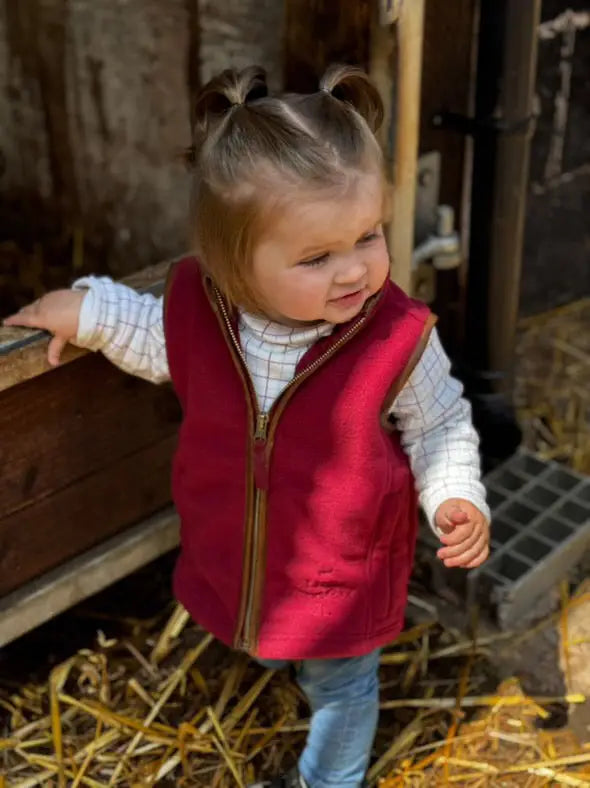Mini Fleece Gilet - Port (3 months - 5)