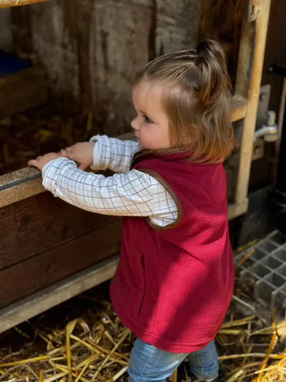 Mini Fleece Gilet - Port (3 months - 5)