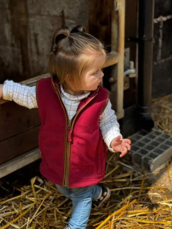 Mini Fleece Gilet - Port (3 months - 5)