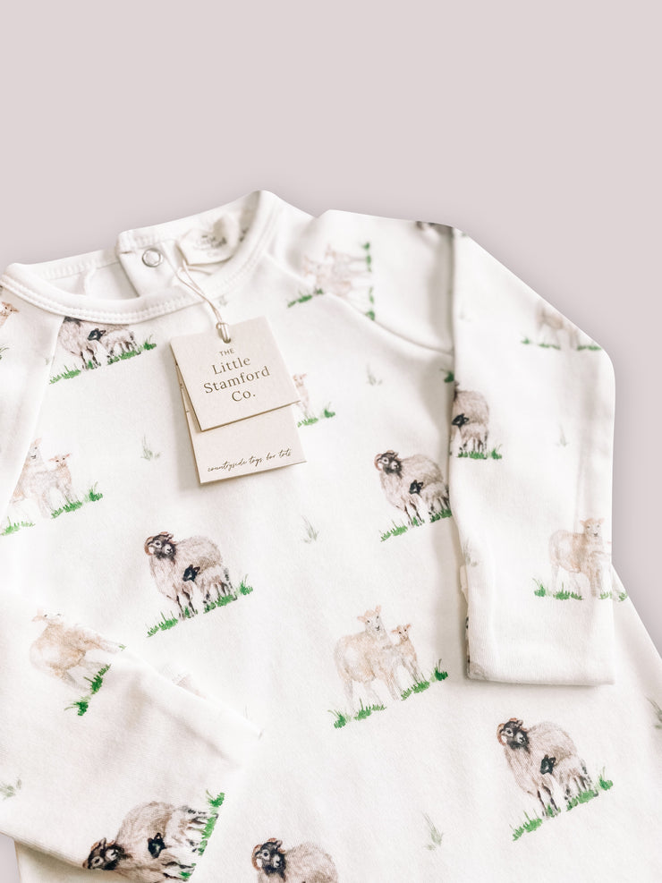 NEW! British Sheep Baby / Toddler Sleepsuit