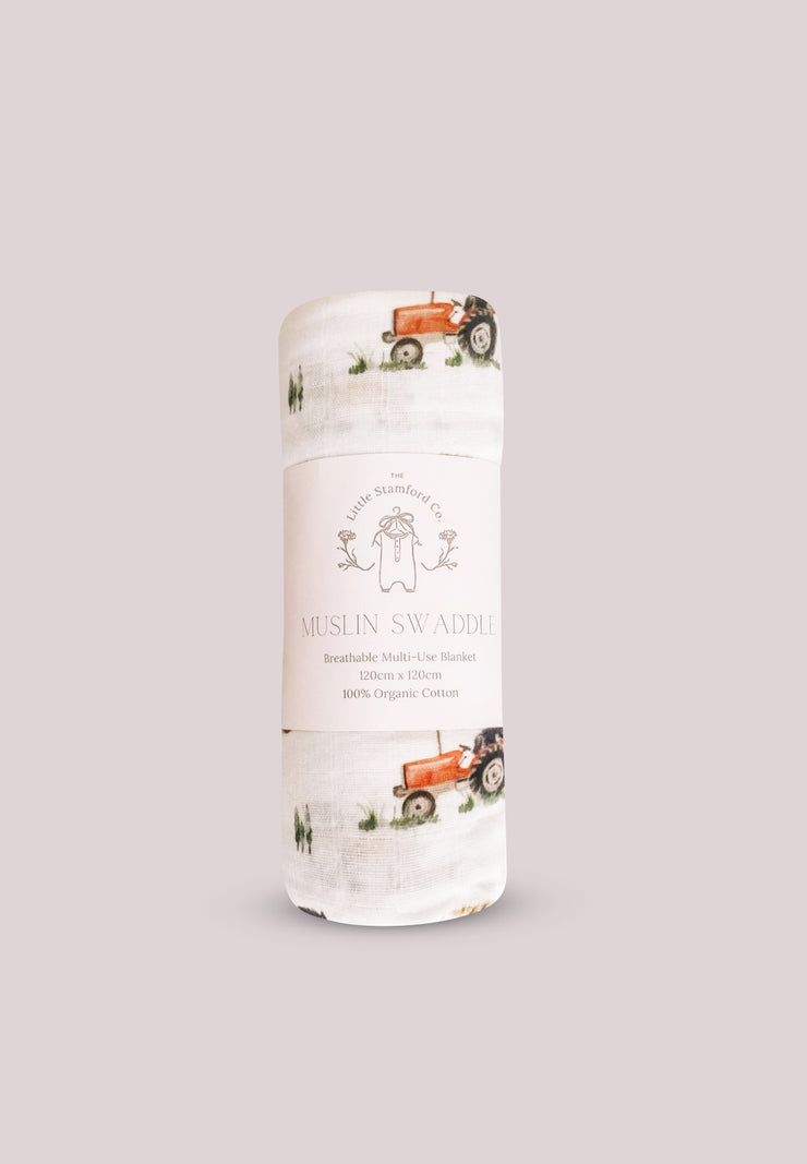 Vintage Tractor Baby Gift Set (3 items)
