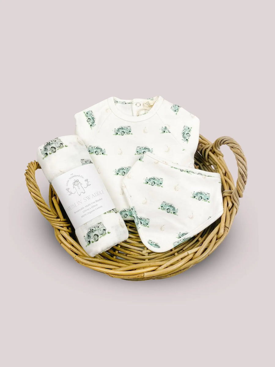 Land Rover Print Baby Gift Set | Farm and country baby gifts | The ...