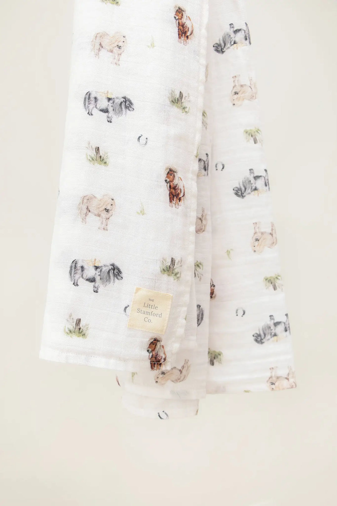 Pony Muslin Swaddle Blanket