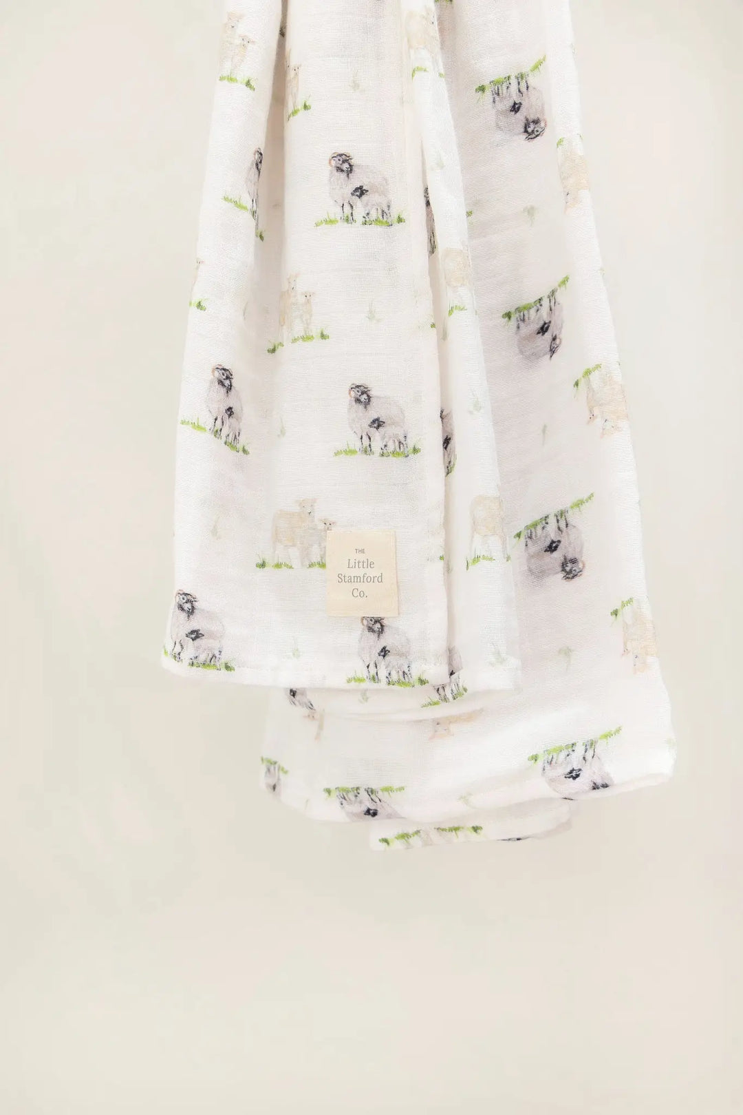 Sheep Muslin Swaddle Blanket