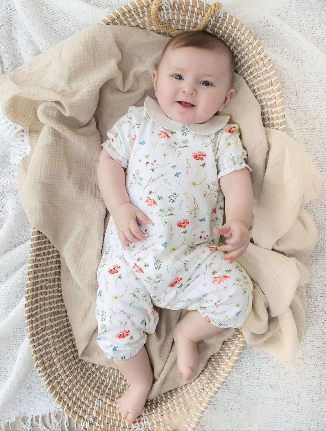 Wildflower playsuit (GOTS organic cotton)