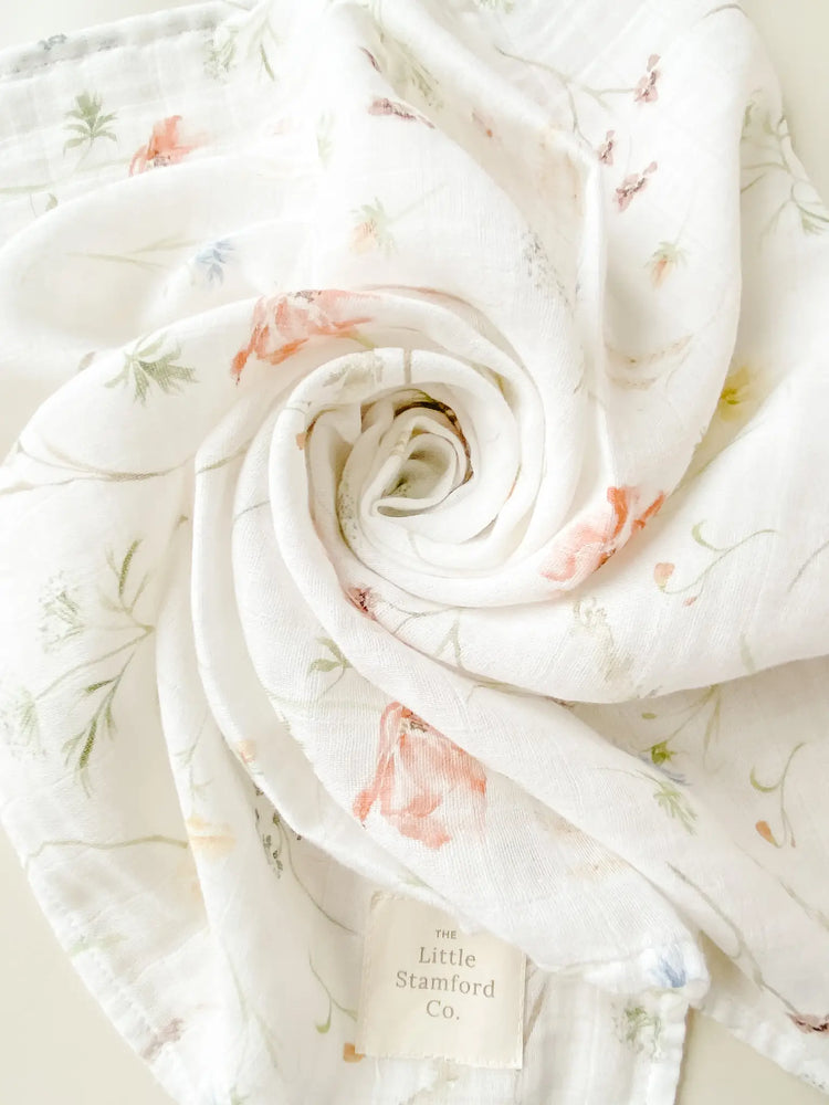British wildflower medium muslin