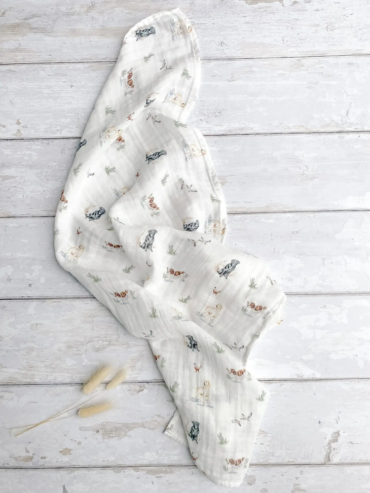 Dog print medium muslin