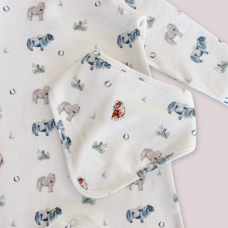 Pony Print Bib