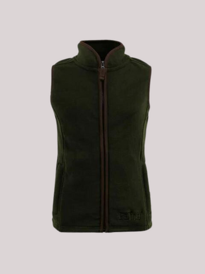 Mini Fleece Gilet - Forest Green