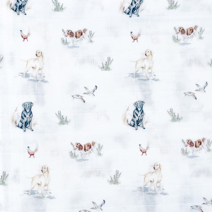 Dog print medium muslin