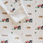 Tractor organic cotton sleepsuit