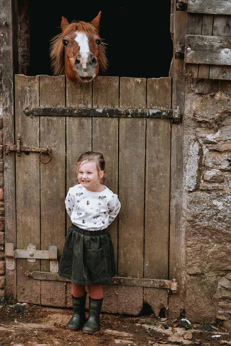 Pony print baby & child sweatshirt