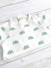 Land Rover organic cotton sleepsuit