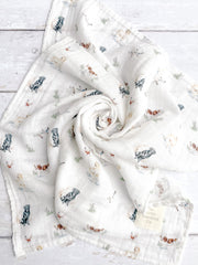 Dog print medium muslin